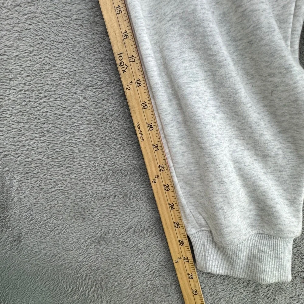 Fabletics Light Grey Heathered Full Zip Hoodie Sweatshirt Jogger Pants Womens L - Picture 8 of 16